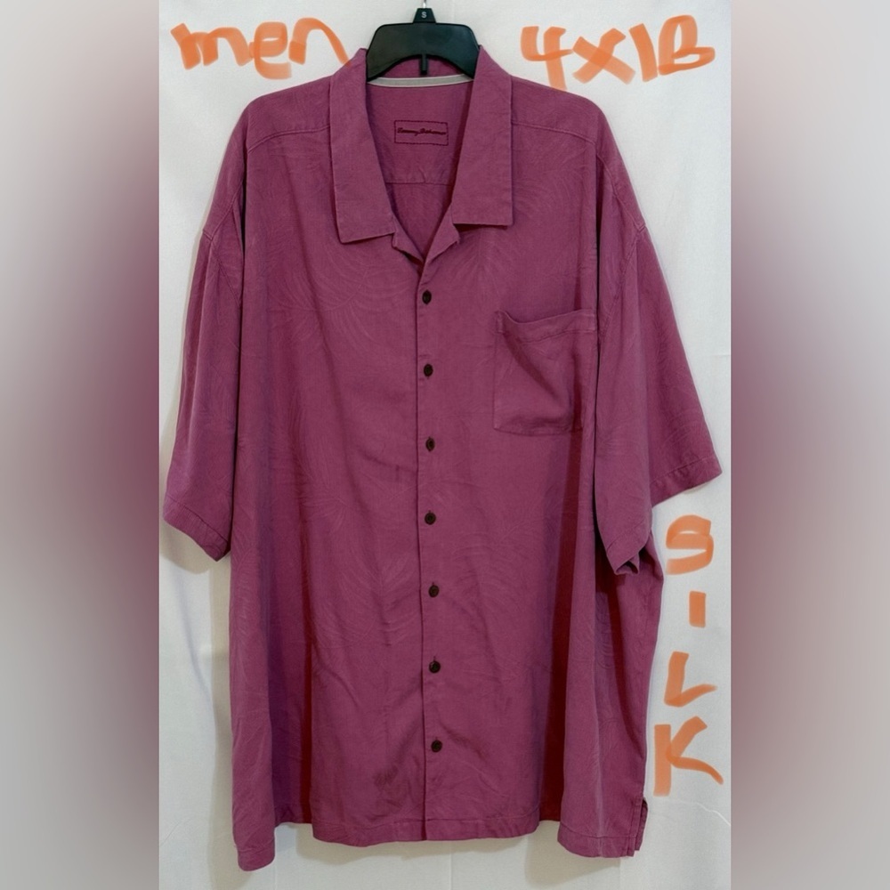 Tommy Bahama Silk Shirt in Rich Purple